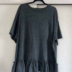 FP Movement by Free People Charcoal Short Sleeve Top